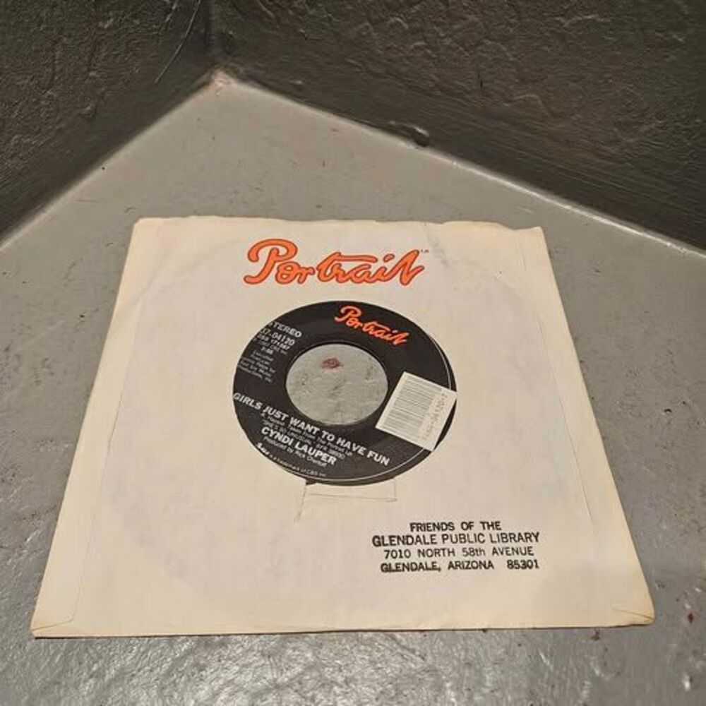 Cyndi Lauper 7" Vinyl Record- Girls Just Want To Have Fun